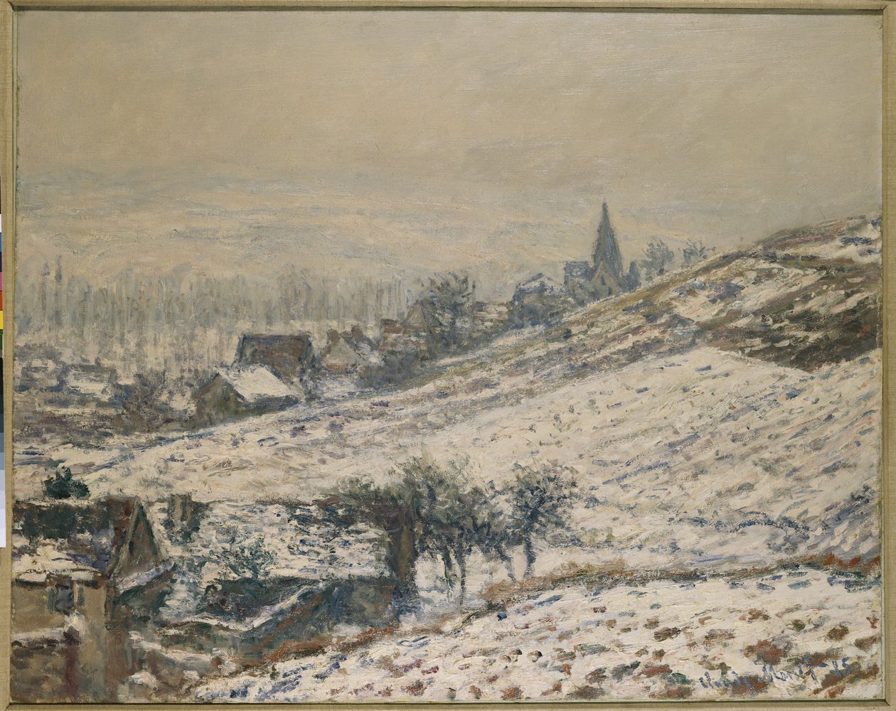 Tél Givernyben, 1885 alkotó: Claude Monet