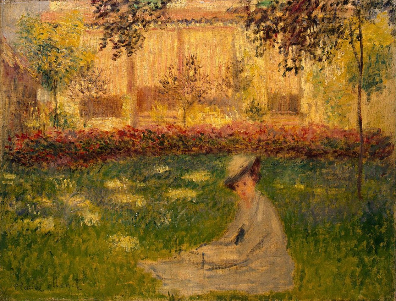 Nő a kertben alkotó: Claude Monet
