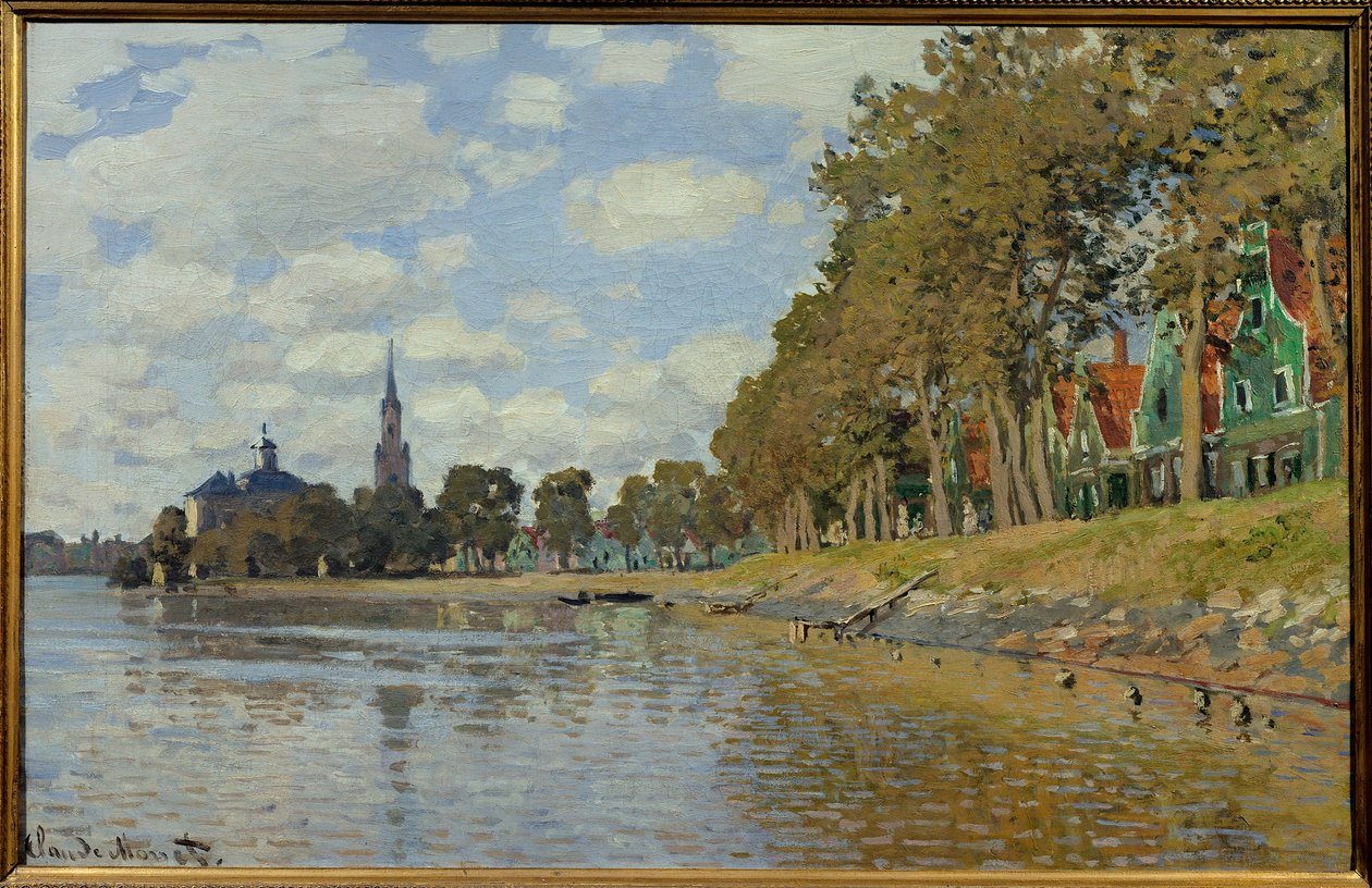 Zaandam. 1871. (0,48 x 0,73 cm) Holland táj. Olaj, vászon, Claude Monet (1840-1926). Musee d