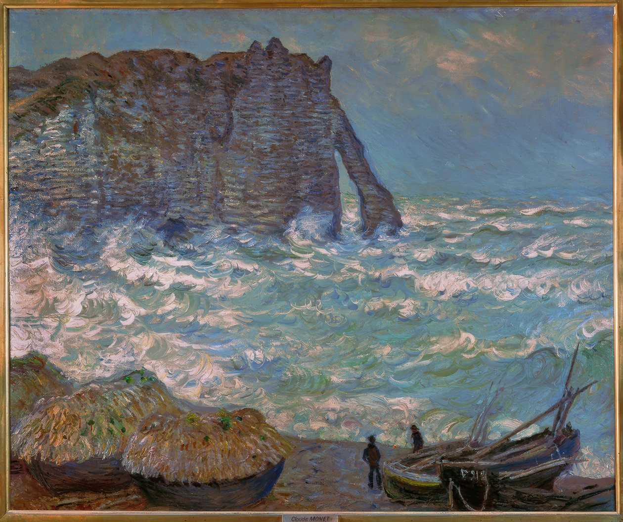 Étretat, viharos tenger alkotó: Claude Monet