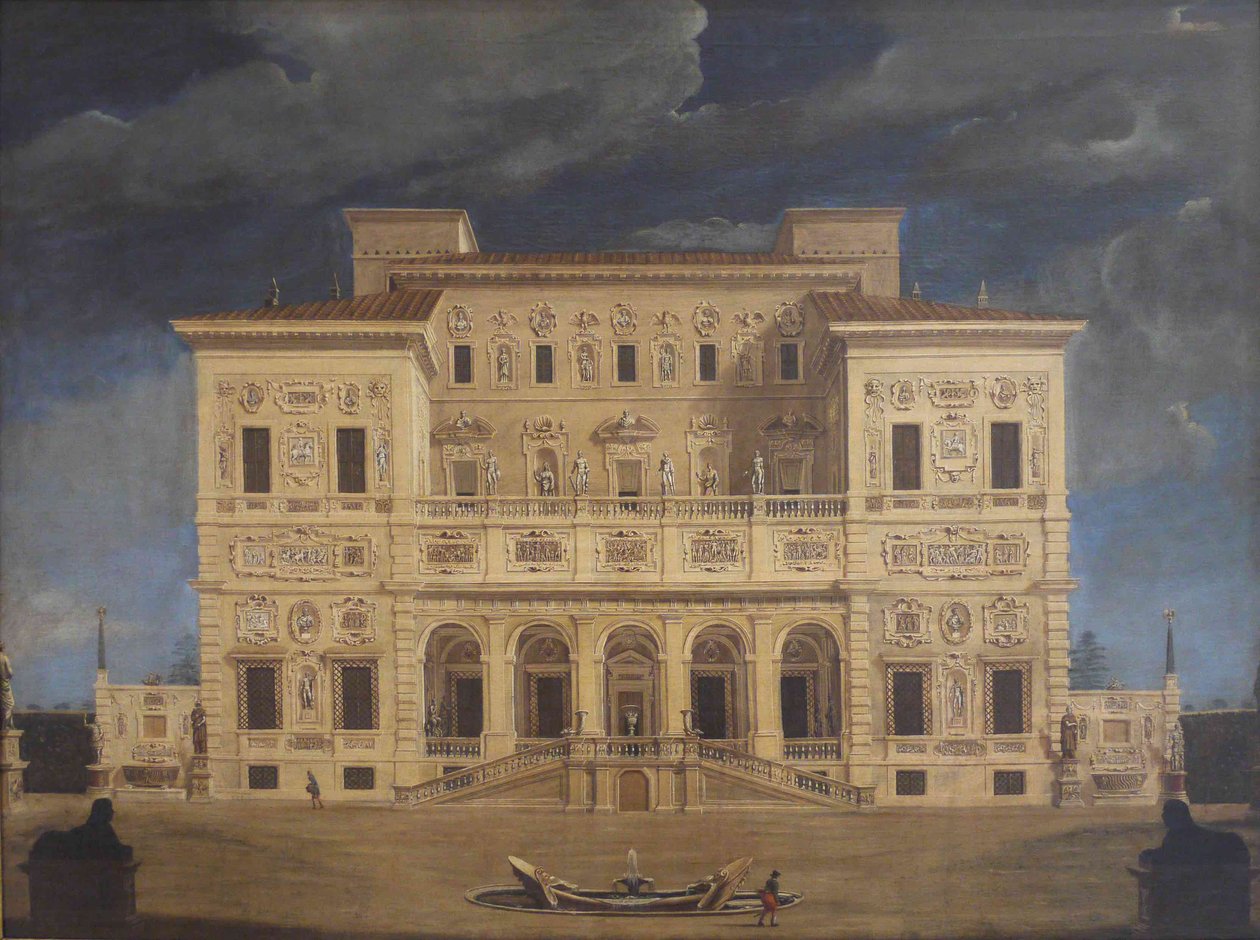 Villa Borghese, Róma, 17. század közepe.. alkotó: Claude Nattiez