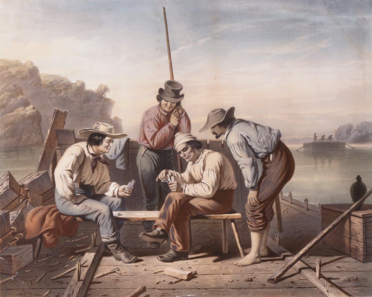 Szoros helyzetben, Mississippi Raftsmen kártyajáték alkotó: Claude Régnier