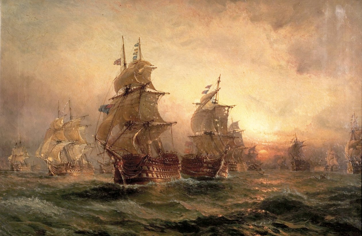 Trafalgar estéje, 1890 alkotó: Claude T. Stanfield Moore