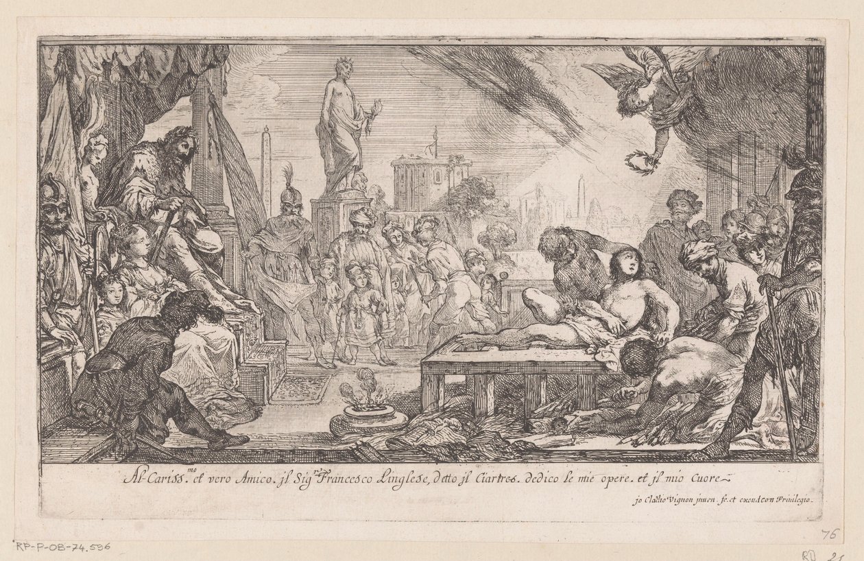 Szent Laurentius mártíromsága alkotó: Claude Vignon
