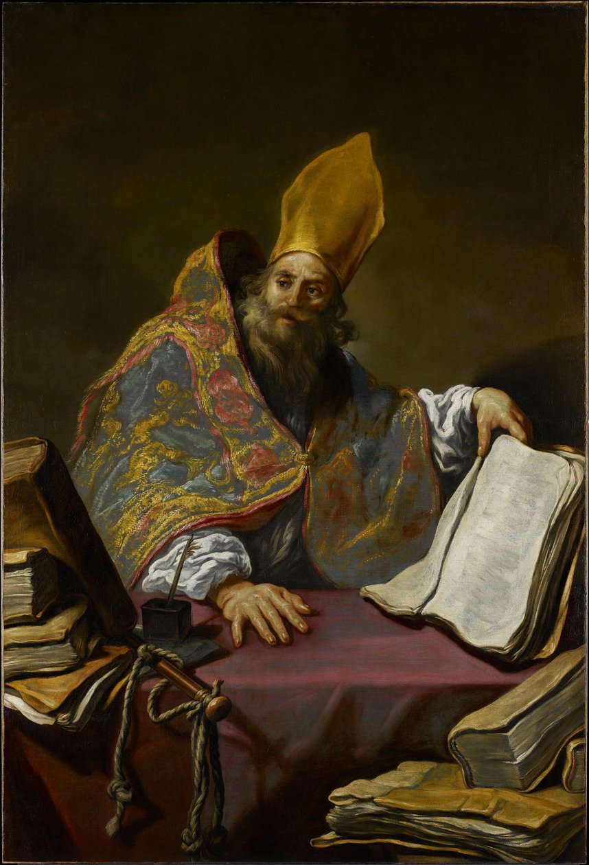 Szent Ambrus, 1623-25 körül (olaj, vászon) alkotó: Claude Vignon