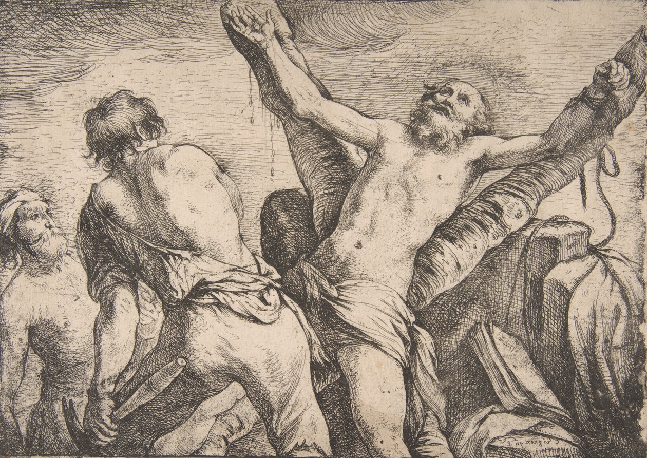 Szent András mártíromsága, 1623. alkotó: Claude Vignon