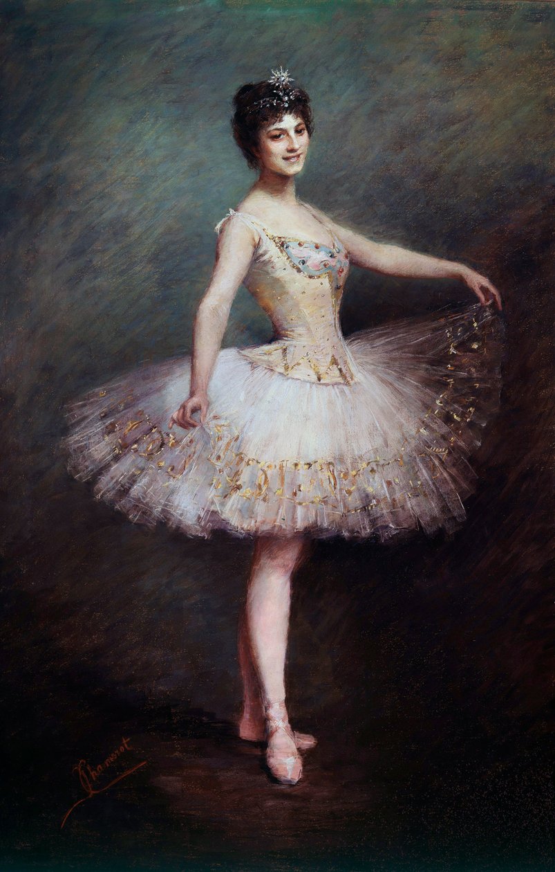 Carlotta Zambelli (1875-1968) olasz táncos és pedagógus portréja Claudie Chamerot Viardot festménye (XIX. század). 1897 Párizs, Opera Könyvtár alkotó: Claudie Viardot