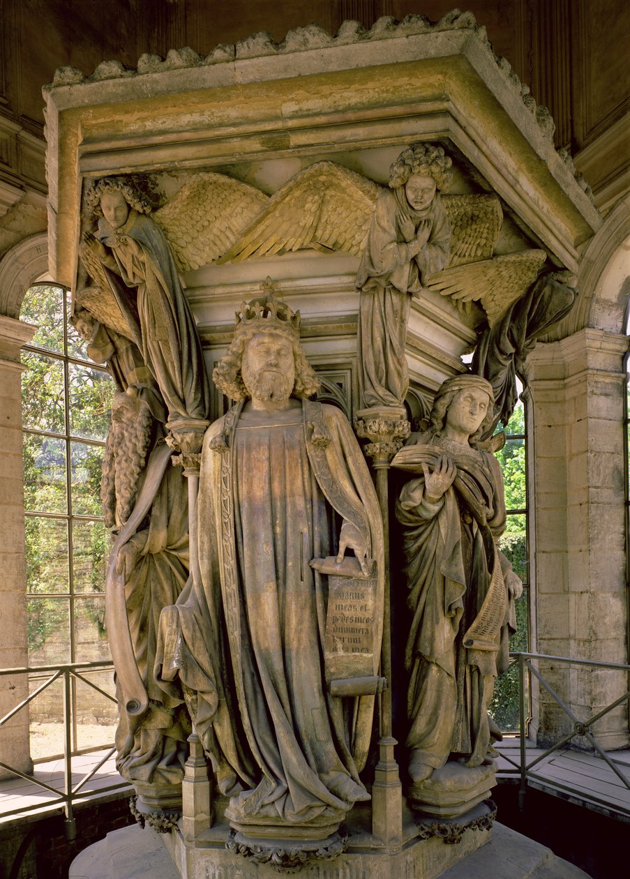 Mózes kútja: Dávid és más próféták, 1395-1404 alkotó: Claus and Malouel, Jean Sluter