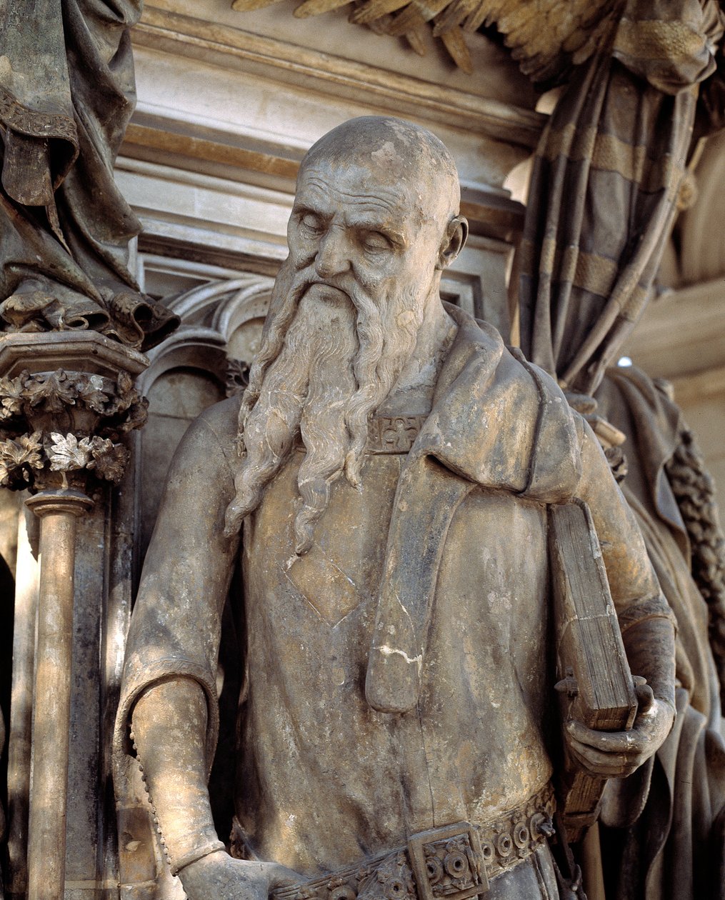 Isaiah. Mózes kútjának alapja (szobor) alkotó: Claus Sluter