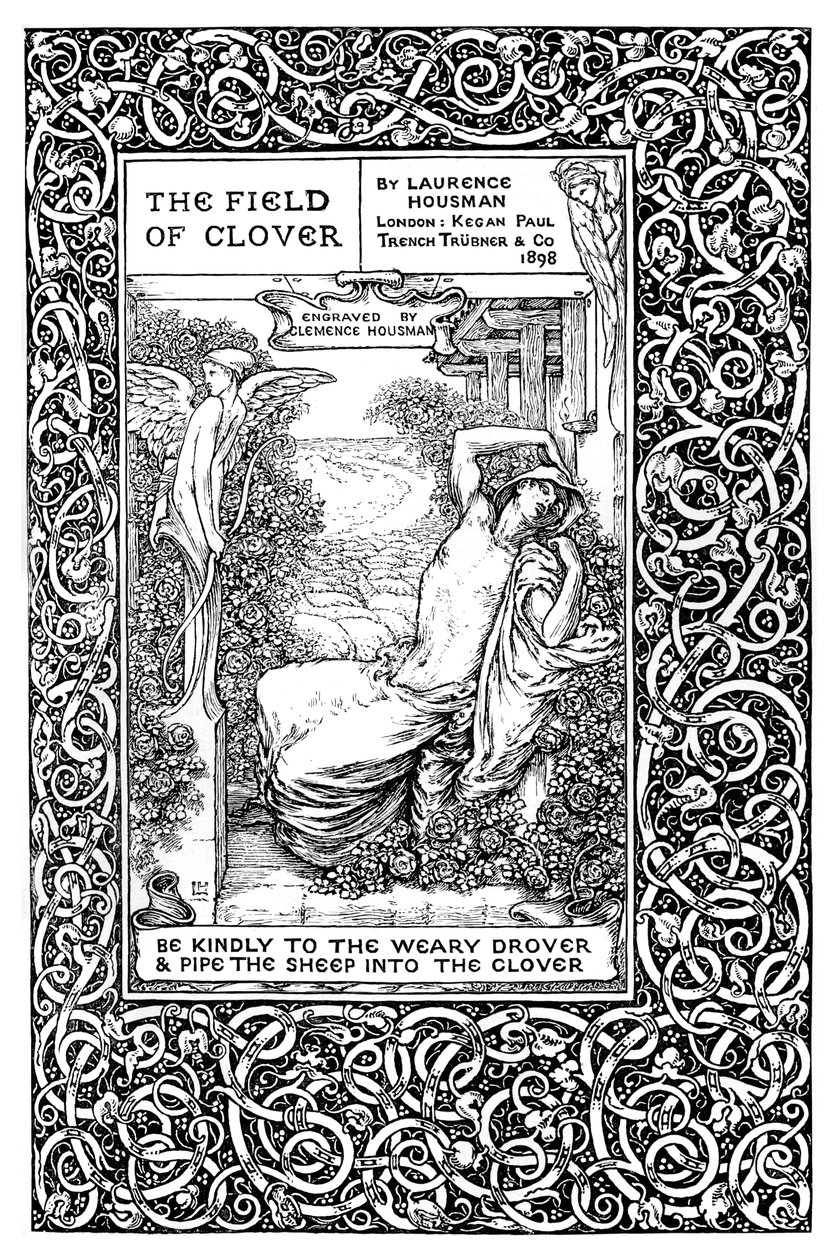Címlap a Lóhere mezőjéhez, 1899. alkotó: Clemence Housman