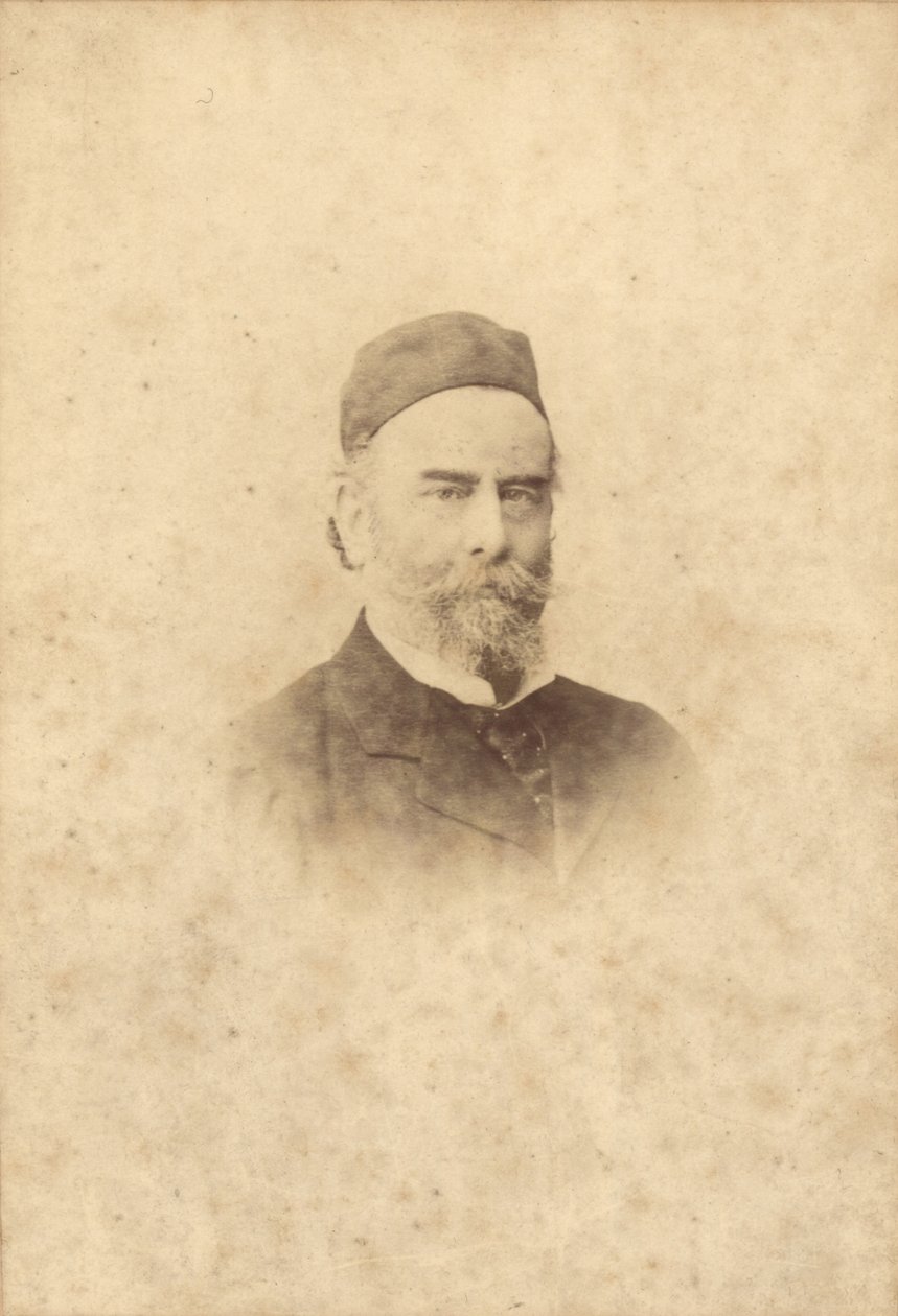Alfred Sisley (1839-99) portréfotója (szépia fotó) alkotó: Clement Maurier
