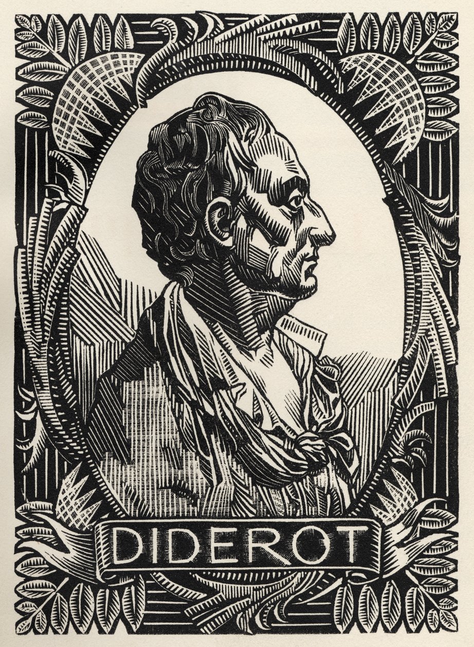 Denis Diderot (metszet) alkotó: Clement Serveau
