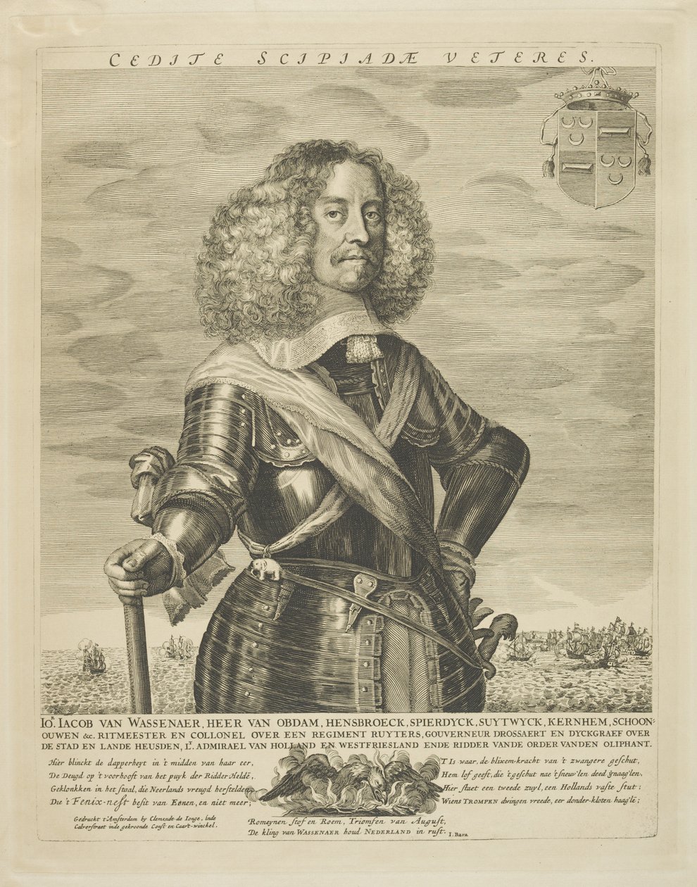 Jacob van Wassanaer, 17. század vége (metszet) alkotó: Clement de Jonghe