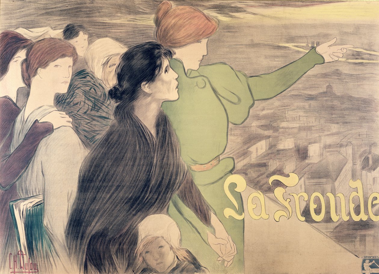 „La Fronde” poszter (színes ceruza papíron) alkotó: Clementine Helene Dufau