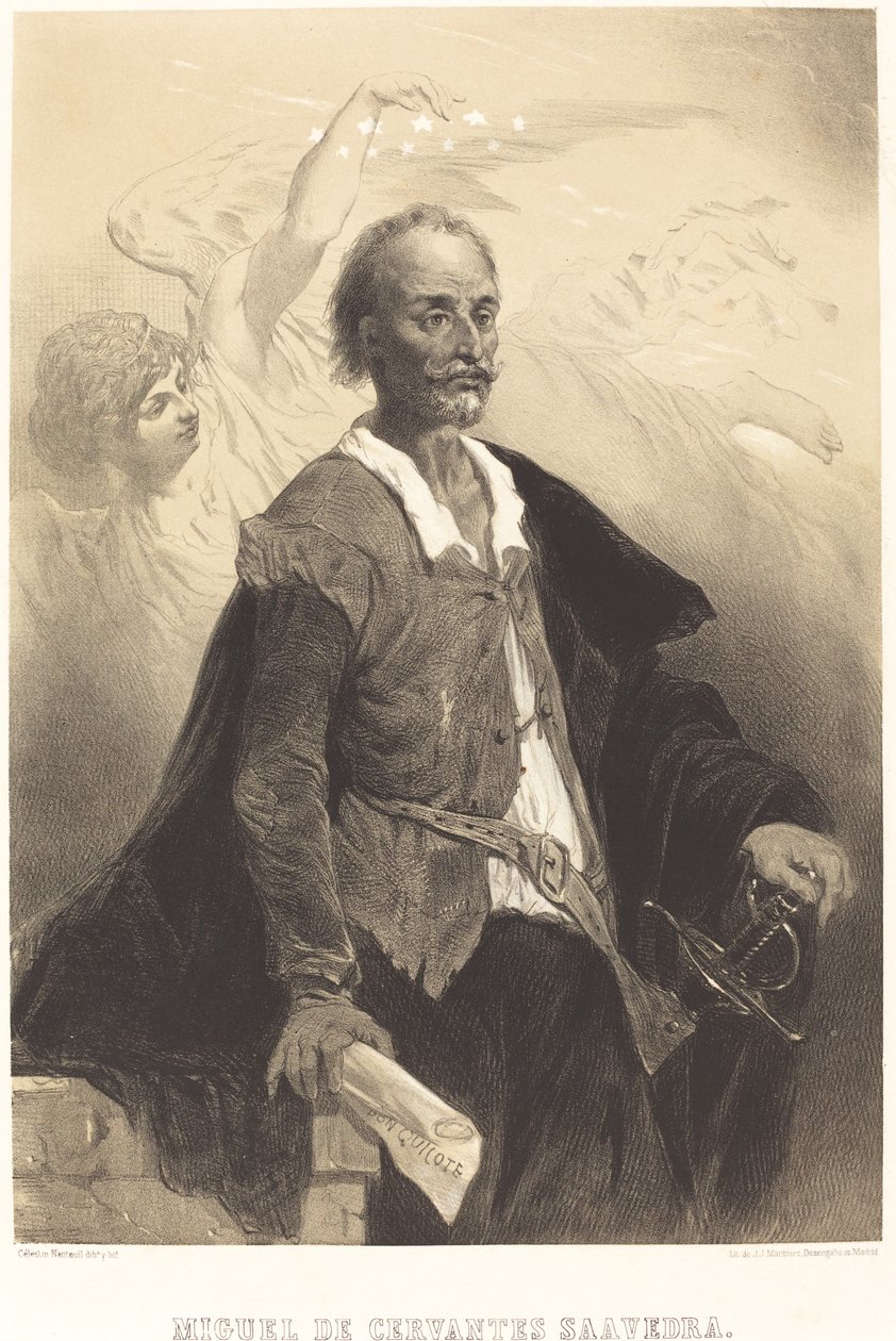 Miguel de Cervantes Saavedra alkotó: Célestin Nanteuil