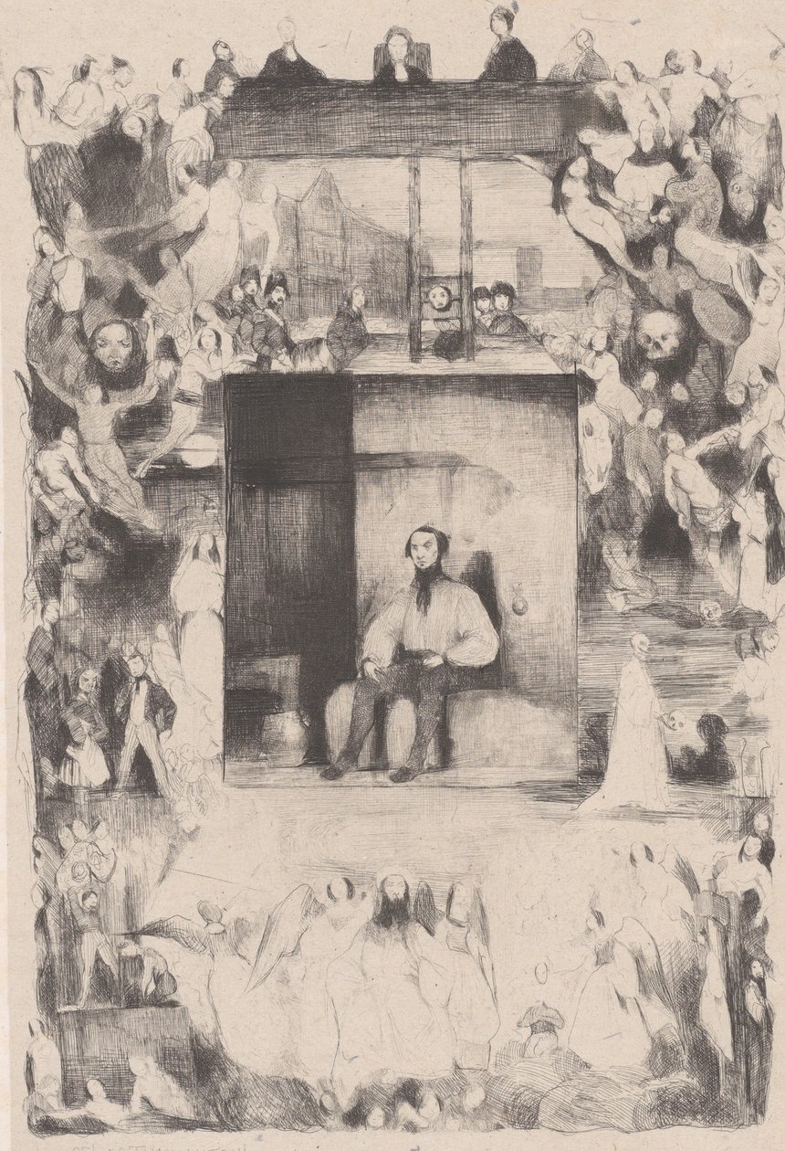 Egy elítélt ember utolsó napja, 1833. alkotó: Célestin Nanteuil