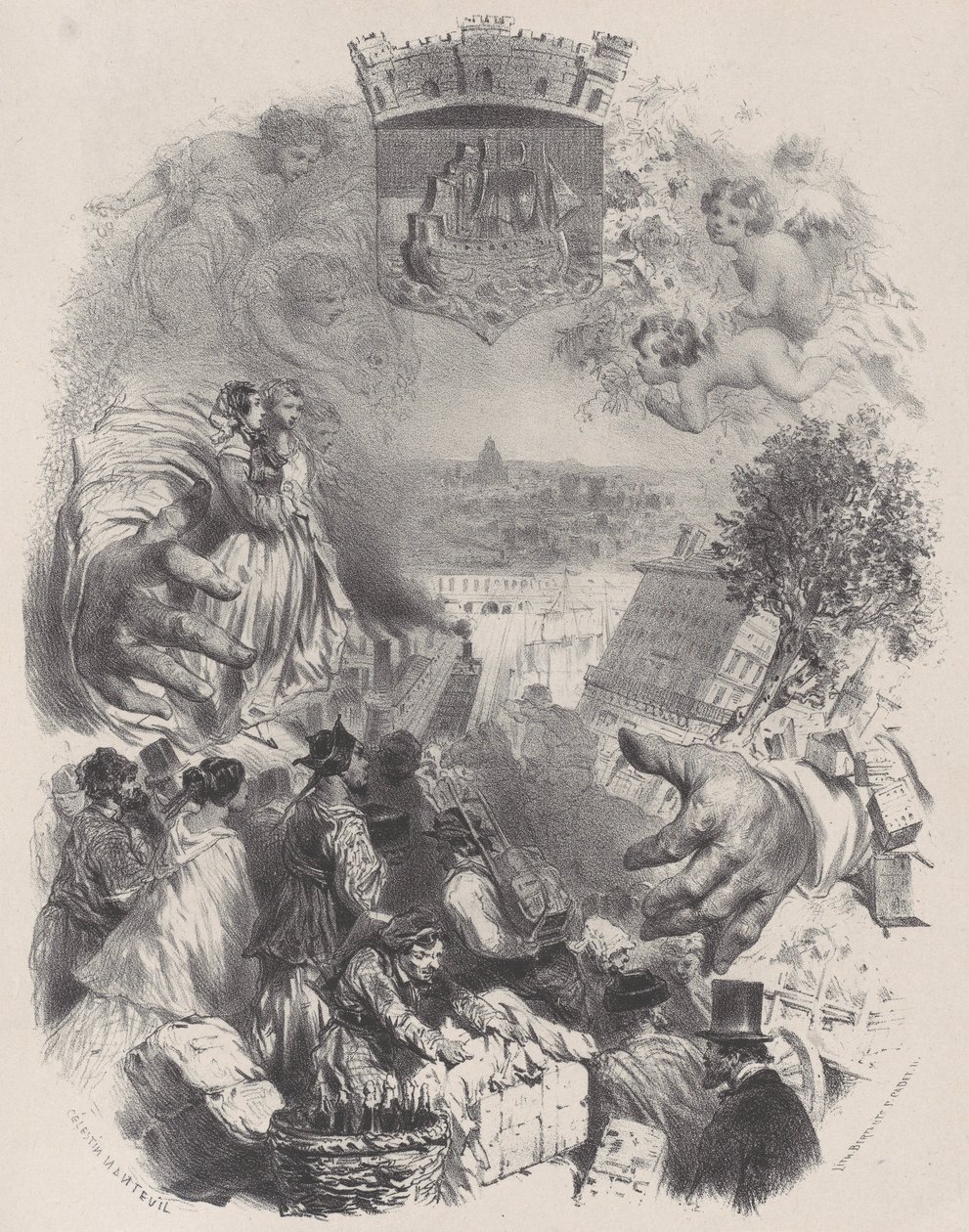 Címlap ókori és modern művészek számára, 2. évf. IX, kb. 1848-62. alkotó: Célestin Nanteuil