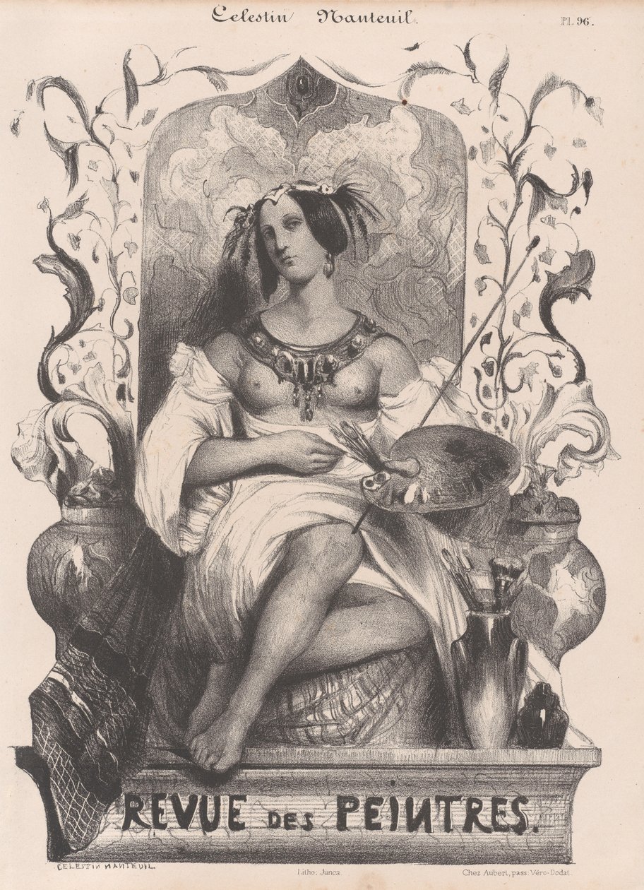 A Revue de Peintres címlapja, 1835. alkotó: Célestin Nanteuil