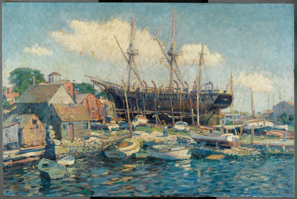 Bálnahajó a Fairhaven-i tengeri vasúton alkotó: Clifford Warren Ashley