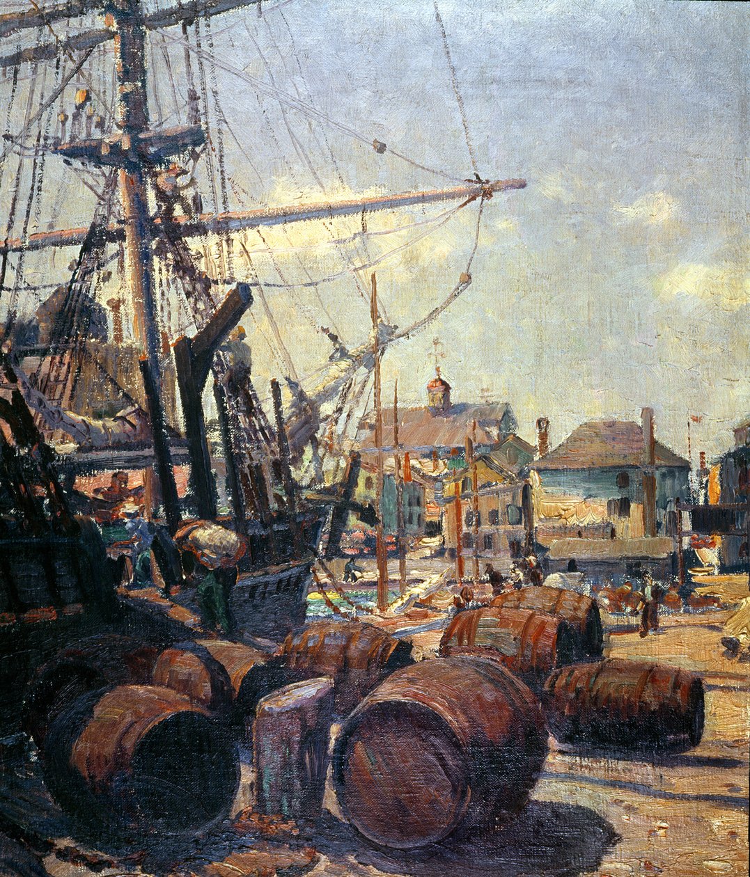 A bálnavadász felszerelése (olaj, vászon) alkotó: Clifford Warren Ashley
