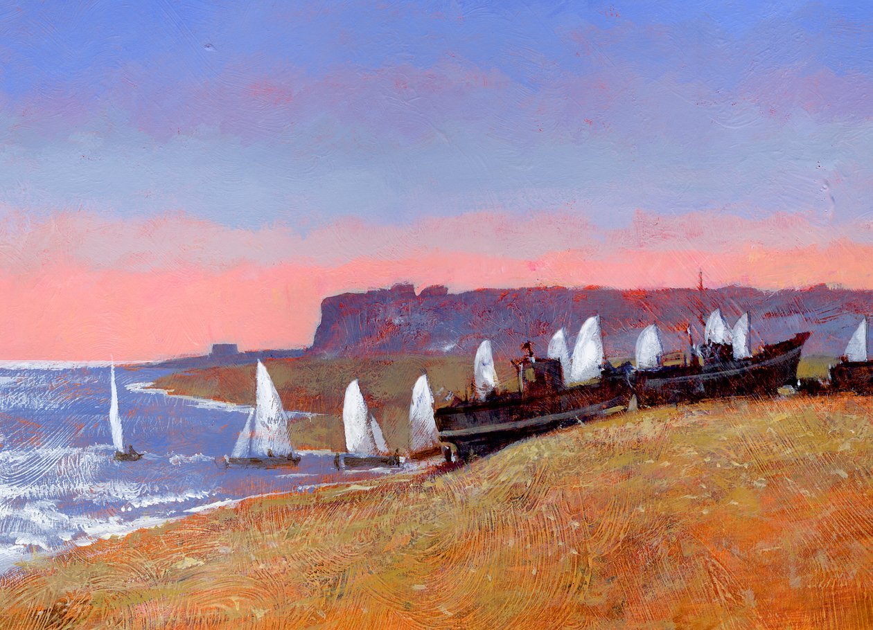 Karácsonyi indítás, 2007 (akril a fedélzeten) alkotó: Clive Metcalfe