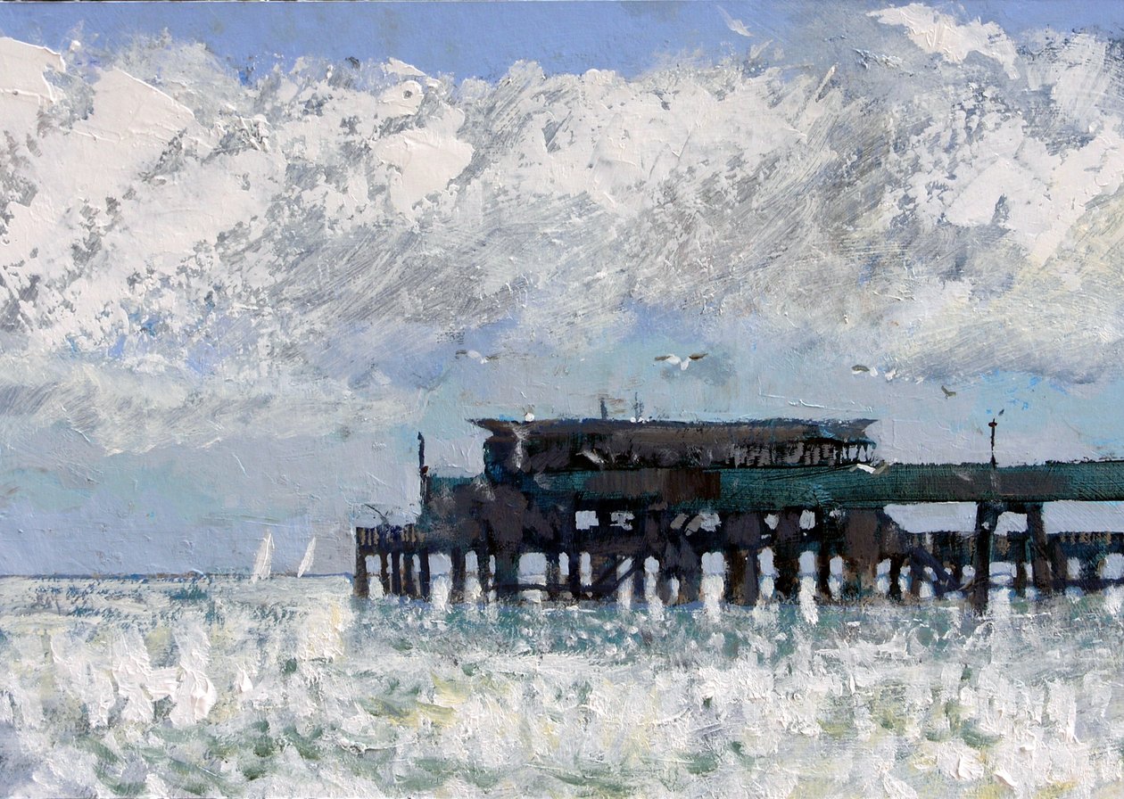 Deal Pier 2013, 2007 (akril, tábla) alkotó: Clive Metcalfe