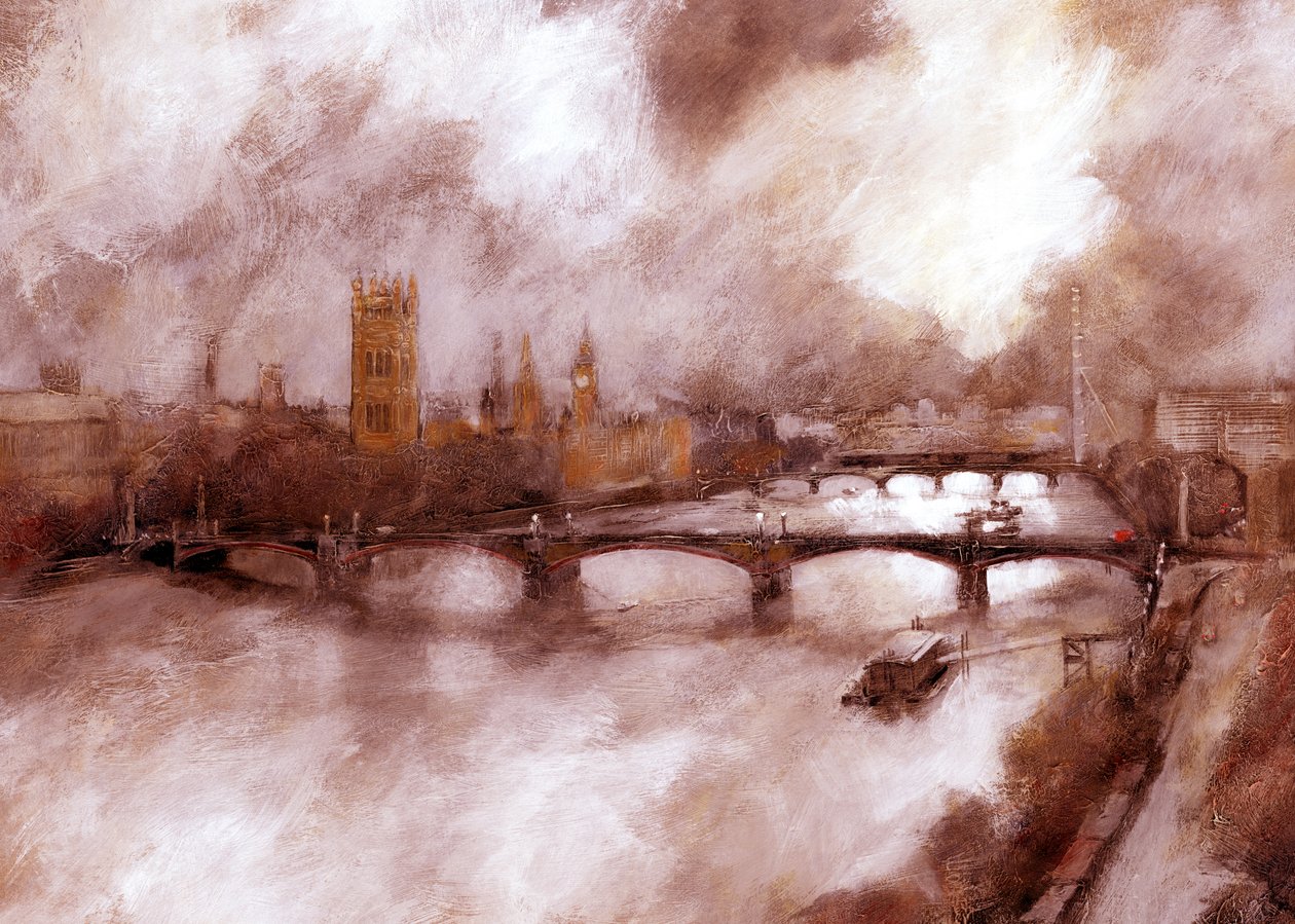 Lambeth, 2007 (akril a táblán) alkotó: Clive Metcalfe