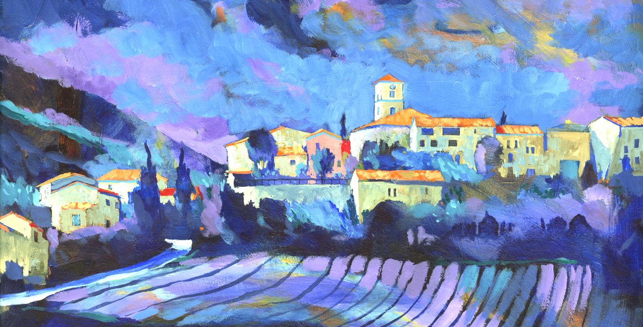 Languedoc, 2007 (akril a táblán) alkotó: Clive Metcalfe