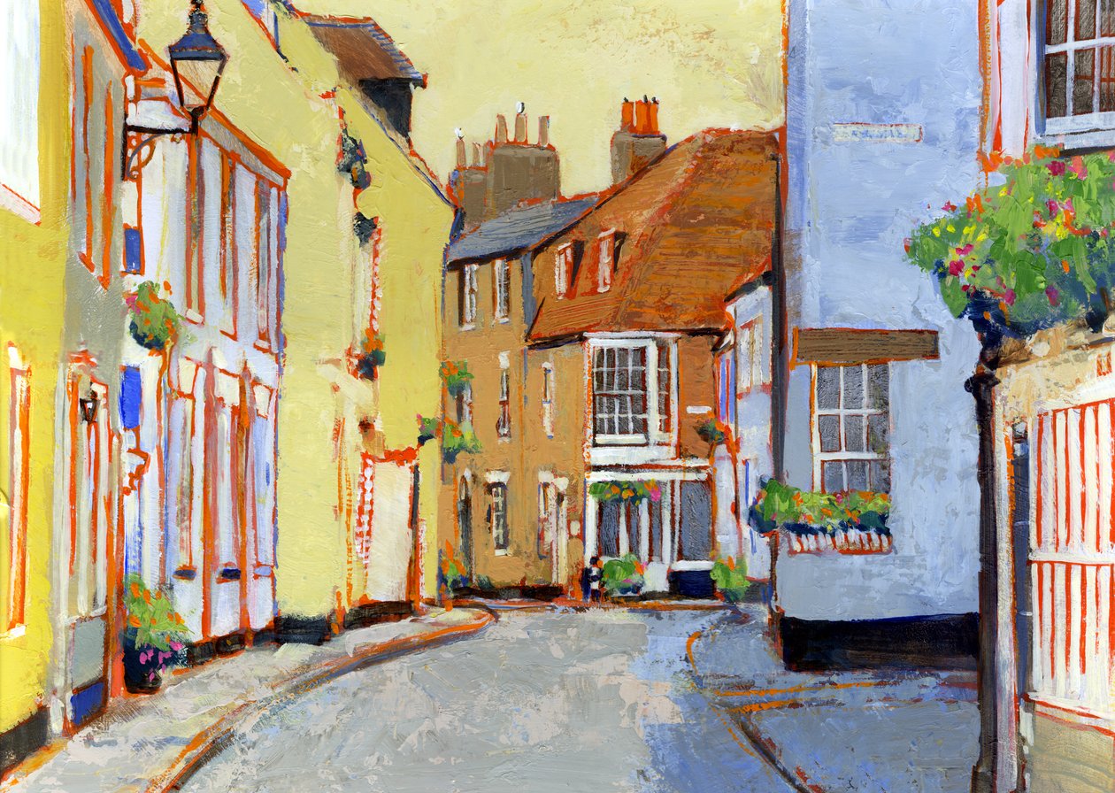 Middle Street, Deal 2, 2007 (akril a fedélzeten) alkotó: Clive Metcalfe
