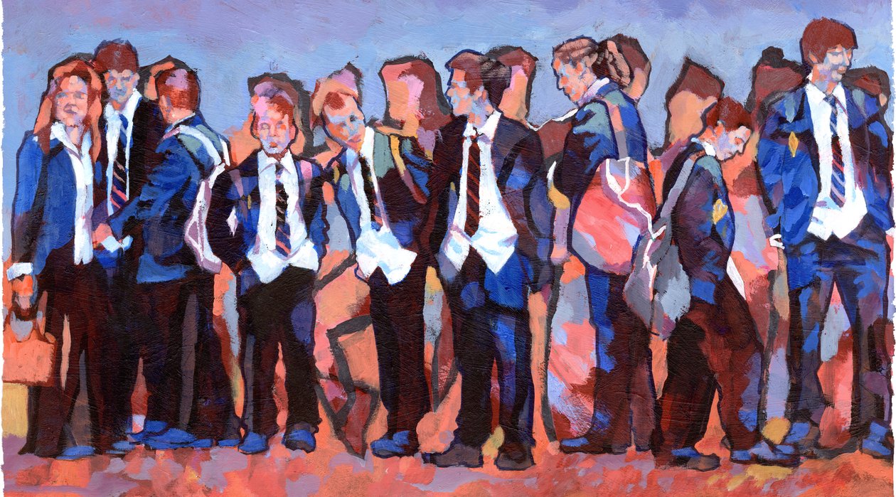 Platform, 2007 (akril a fedélzeten) alkotó: Clive Metcalfe