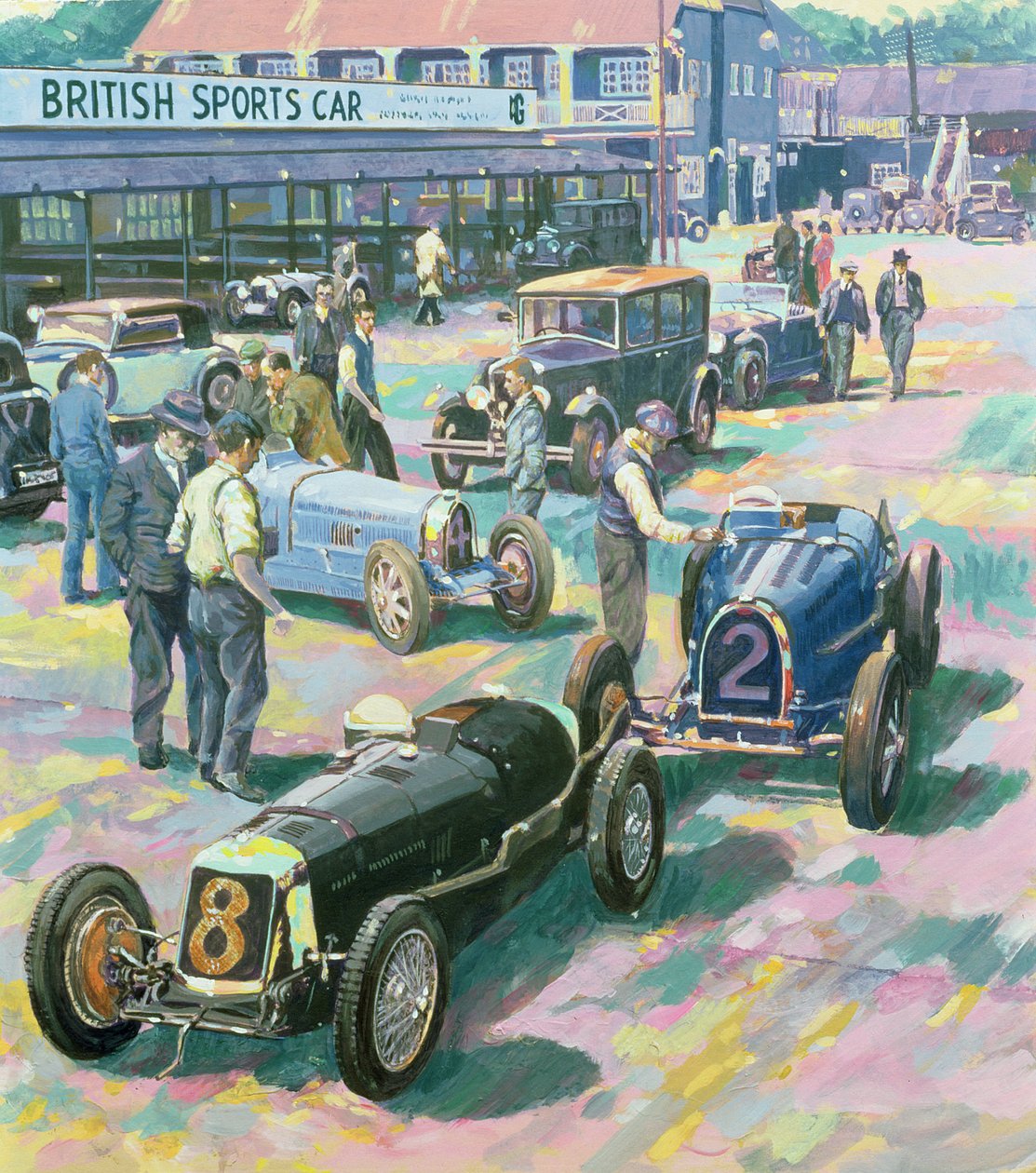 Brooklands virágkora alkotó: Clive Metcalfe