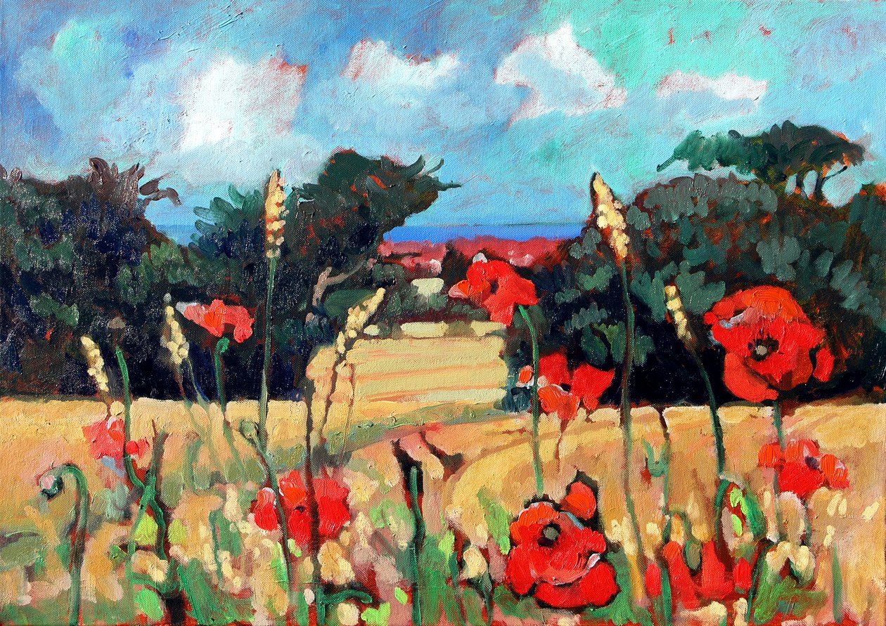Kent Poppies, 2007 (akril, vászon) alkotó: Clive Metcalfe