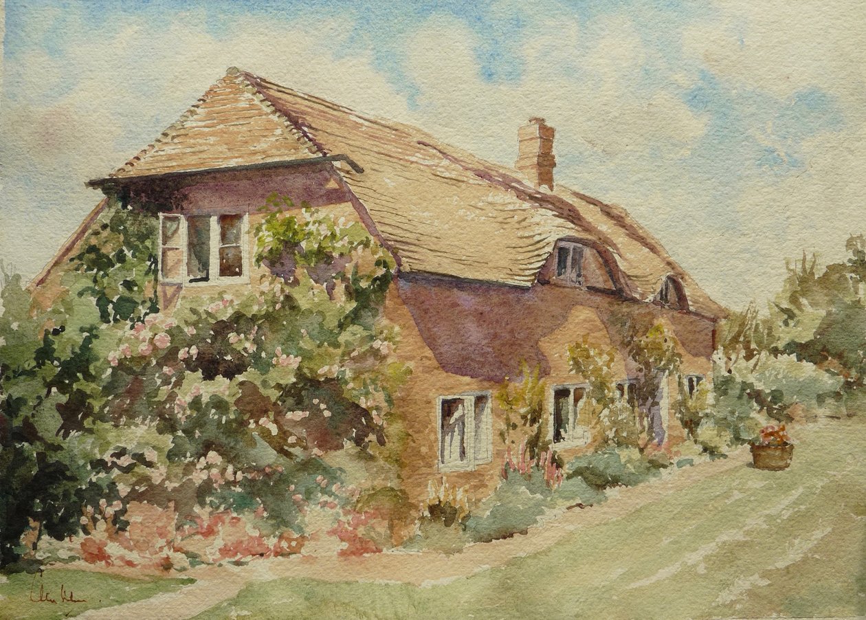 Irish Hill Cottage, 2009 (akvarell) alkotó: Clive Wilson