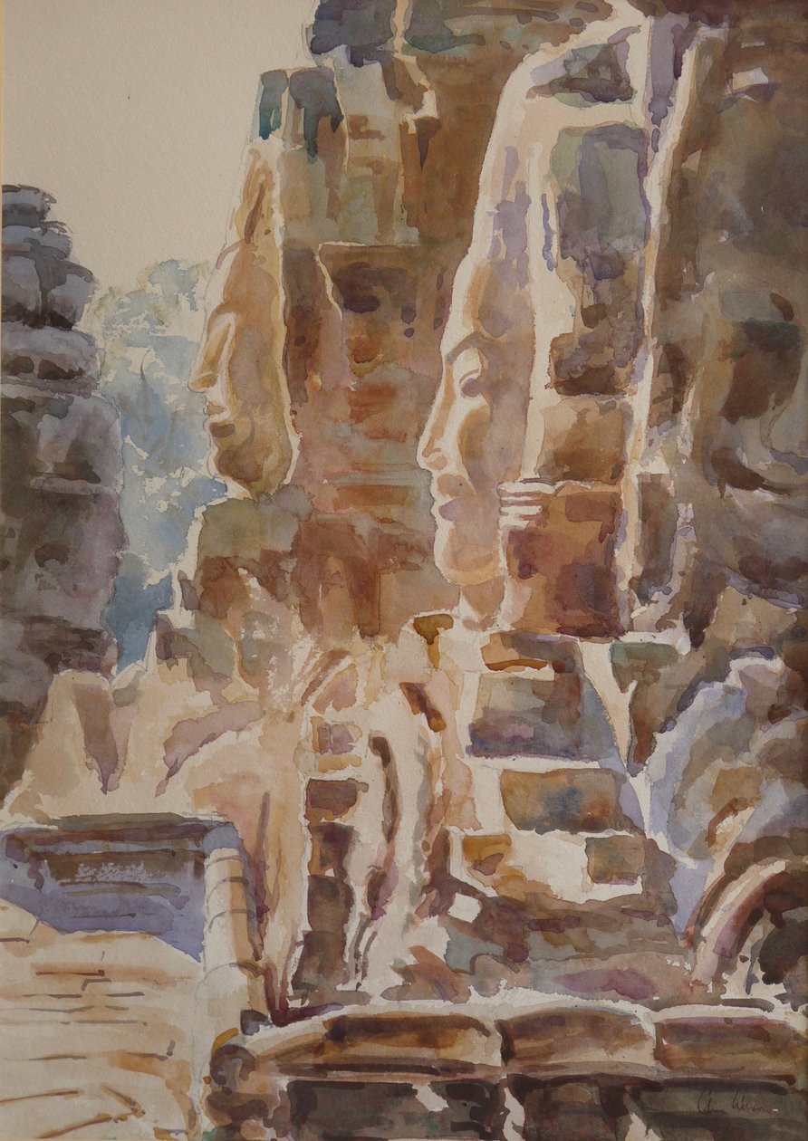 A Bayon: 2000 (akvarell). alkotó: Clive Wilson