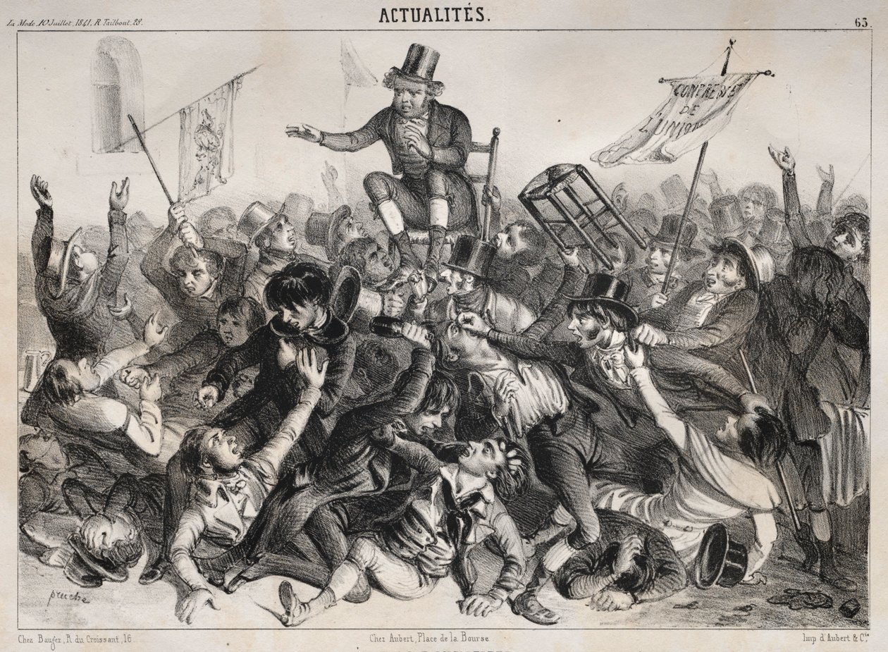 Hírek: Angliai választások, 1841. alkotó: Clémente Pruche