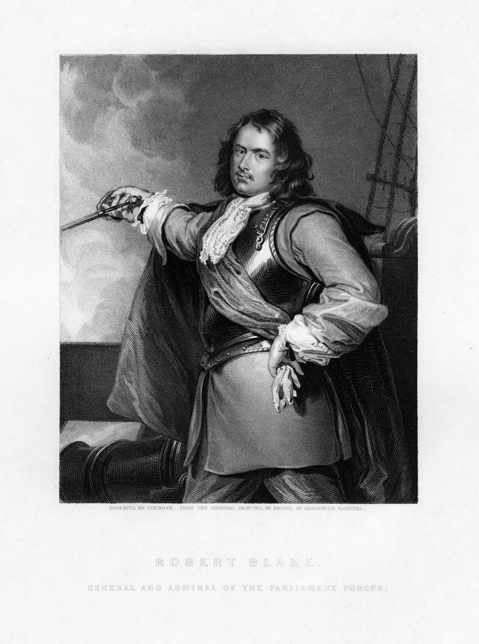 Robert Blake angol admirális, 1836 alkotó: Cochran