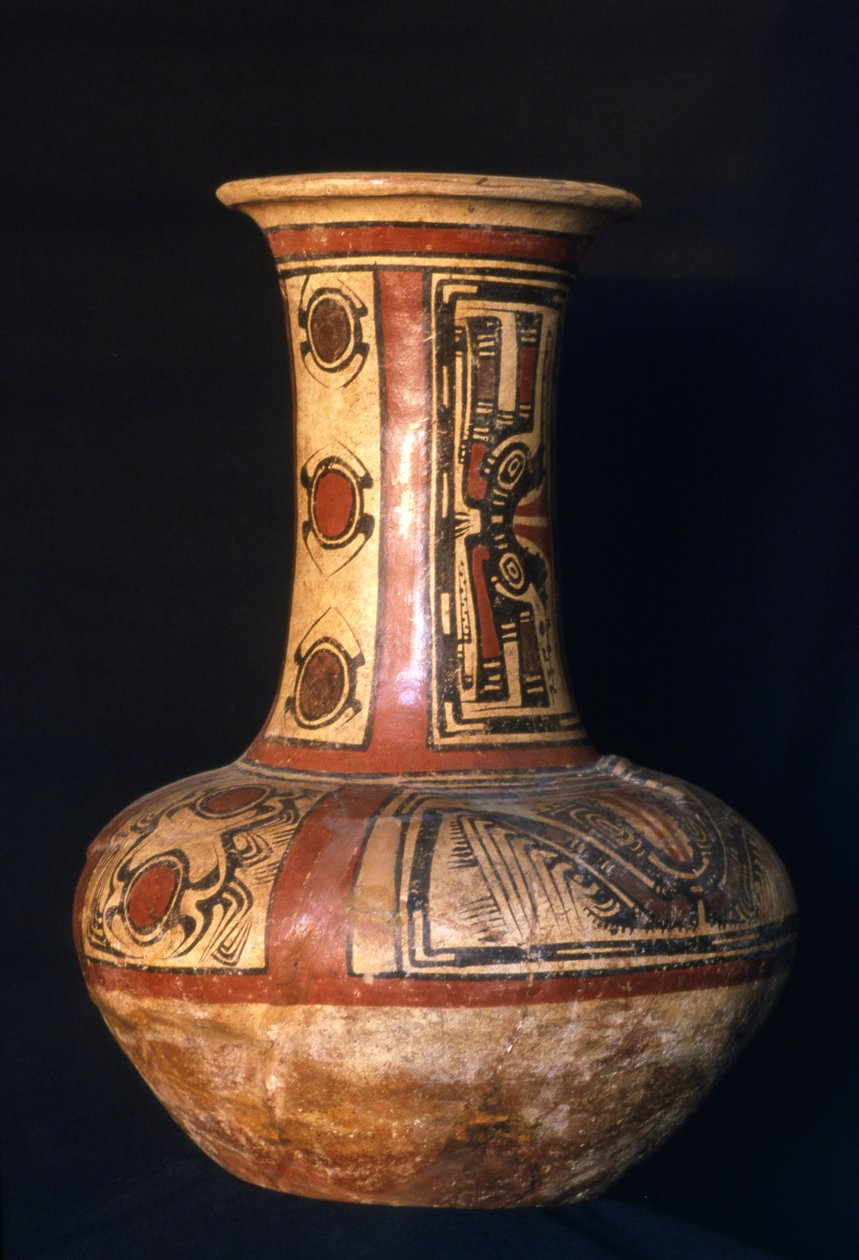 Magas nyakú tégely, korai Cocle fázis, i.sz. 700-800 (kerámia) alkotó: Cocle Culture