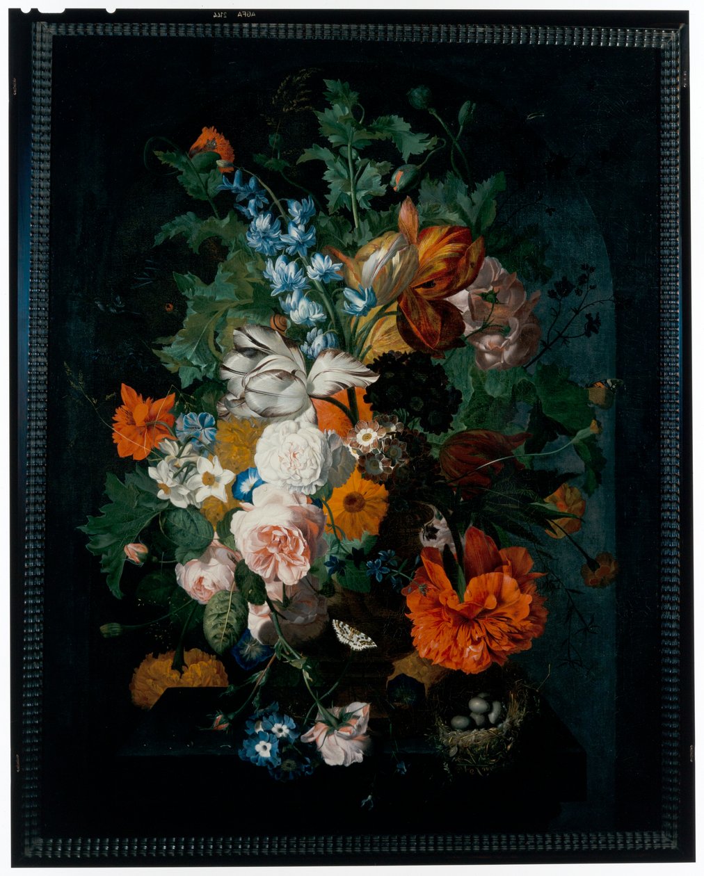 Still Life of Flowers on a Stone Pedestal alkotó: Coenraet Roepel