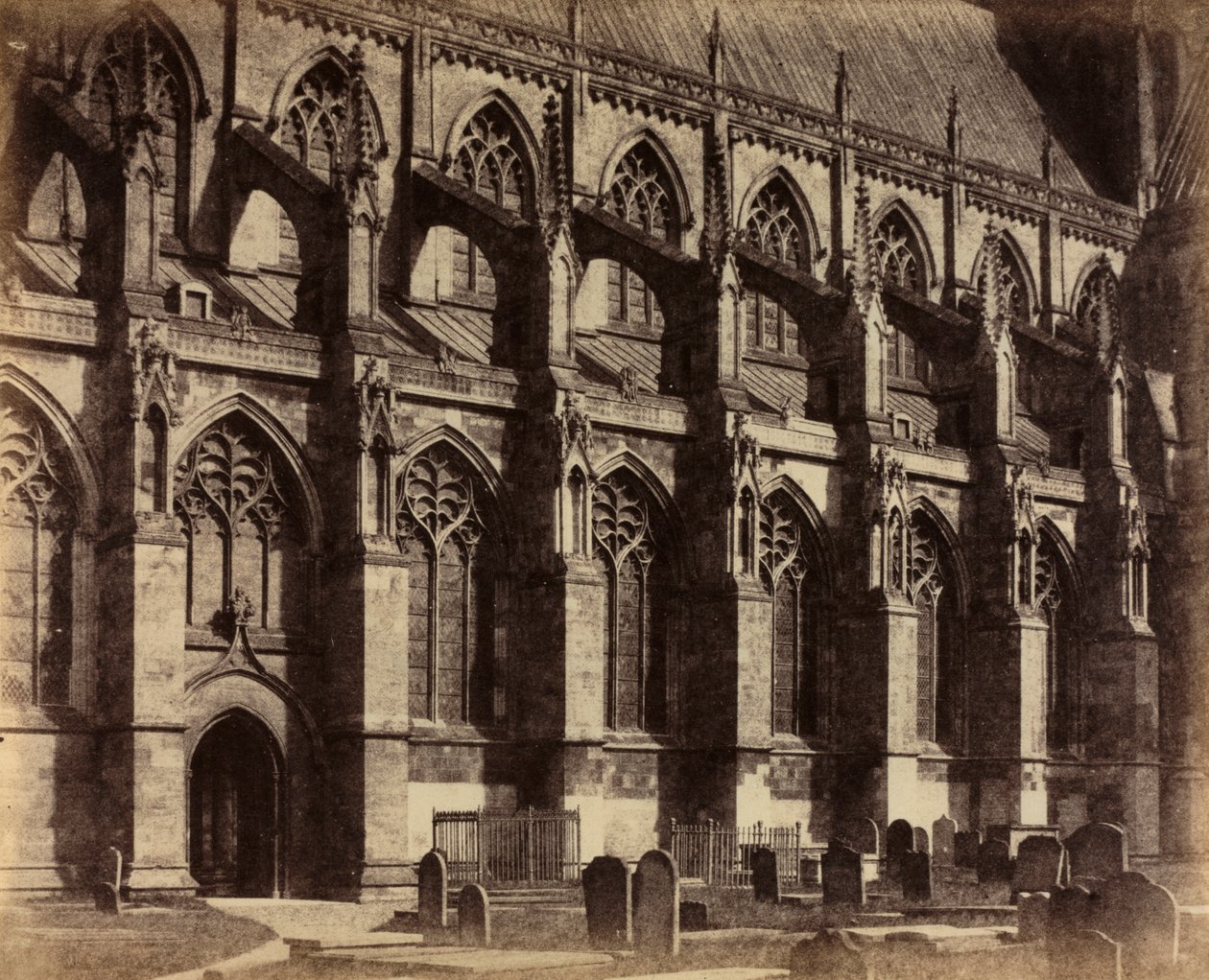 South Side Beverley Minster, 1860. alkotó: Col. Alfred Capel Cure