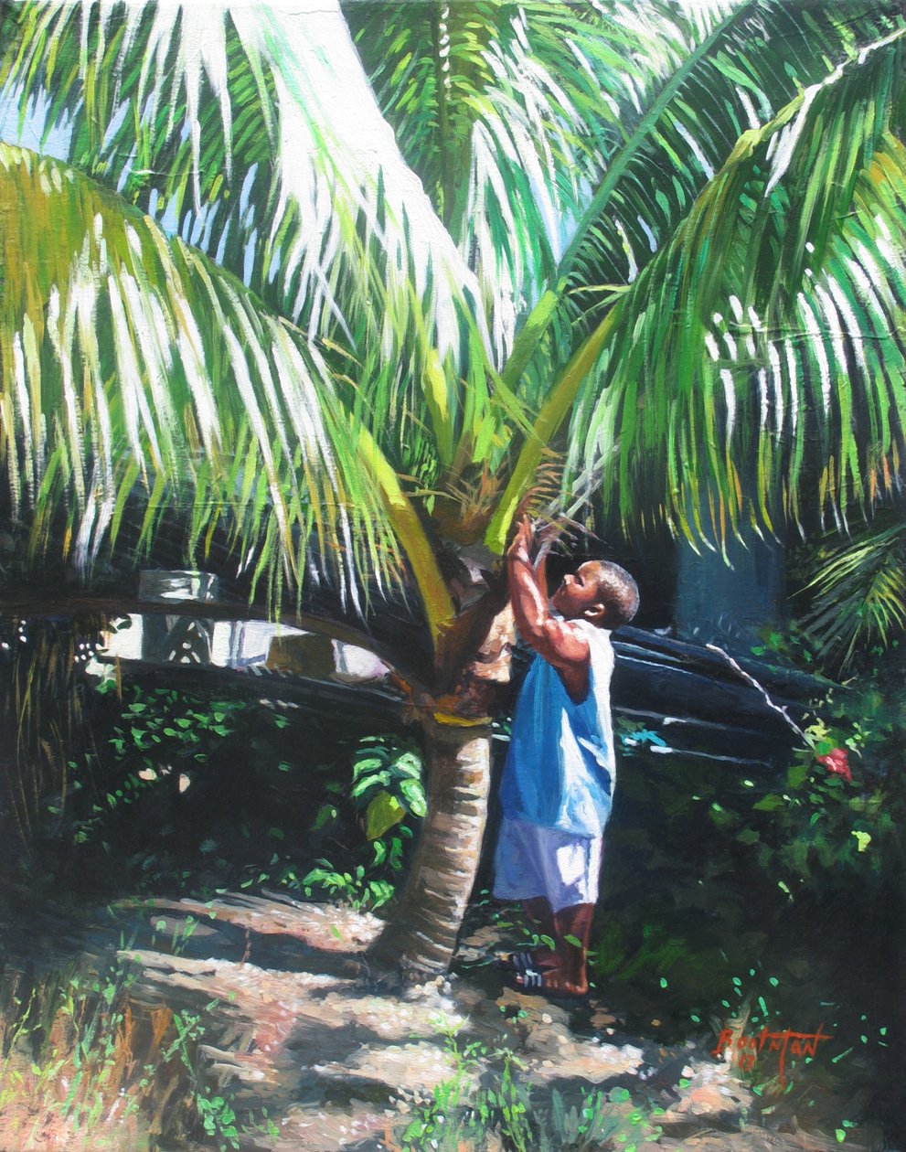 Coconut Shade, 2014, (olaj, vászon) alkotó: Colin Bootman