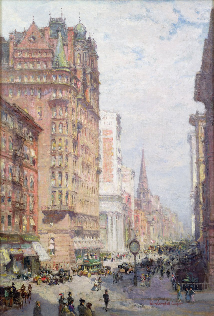 Fifth Avenue, New York City, 1906 alkotó: Colin Campbell Cooper