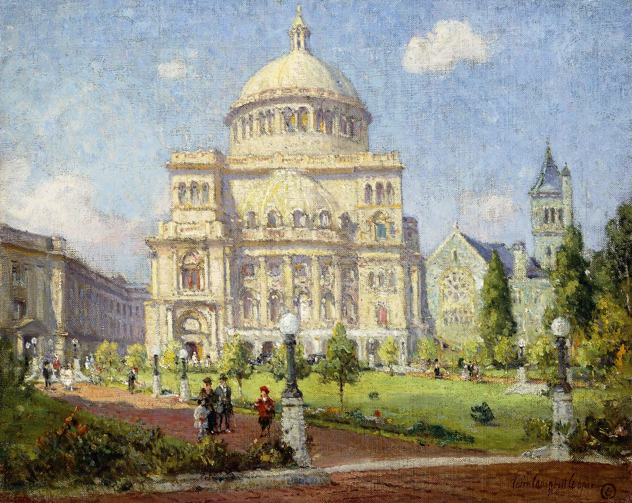 Egy tavaszi nap, Boston alkotó: Colin Campbell Cooper
