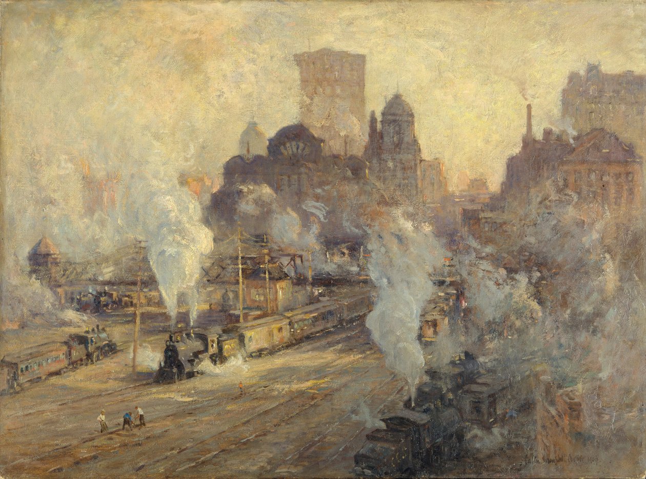 Grand Central Station, 1909 alkotó: Colin Campbell Cooper