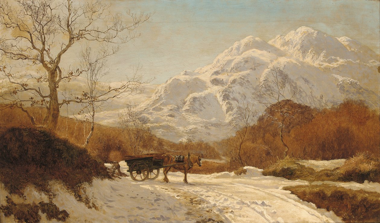 Fagyűjtés egy alpesi tájon alkotó: Colin Hunter