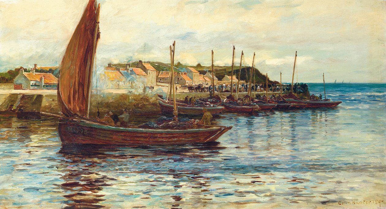 Szállítás Oban kikötőjében, 1892 alkotó: Colin Hunter