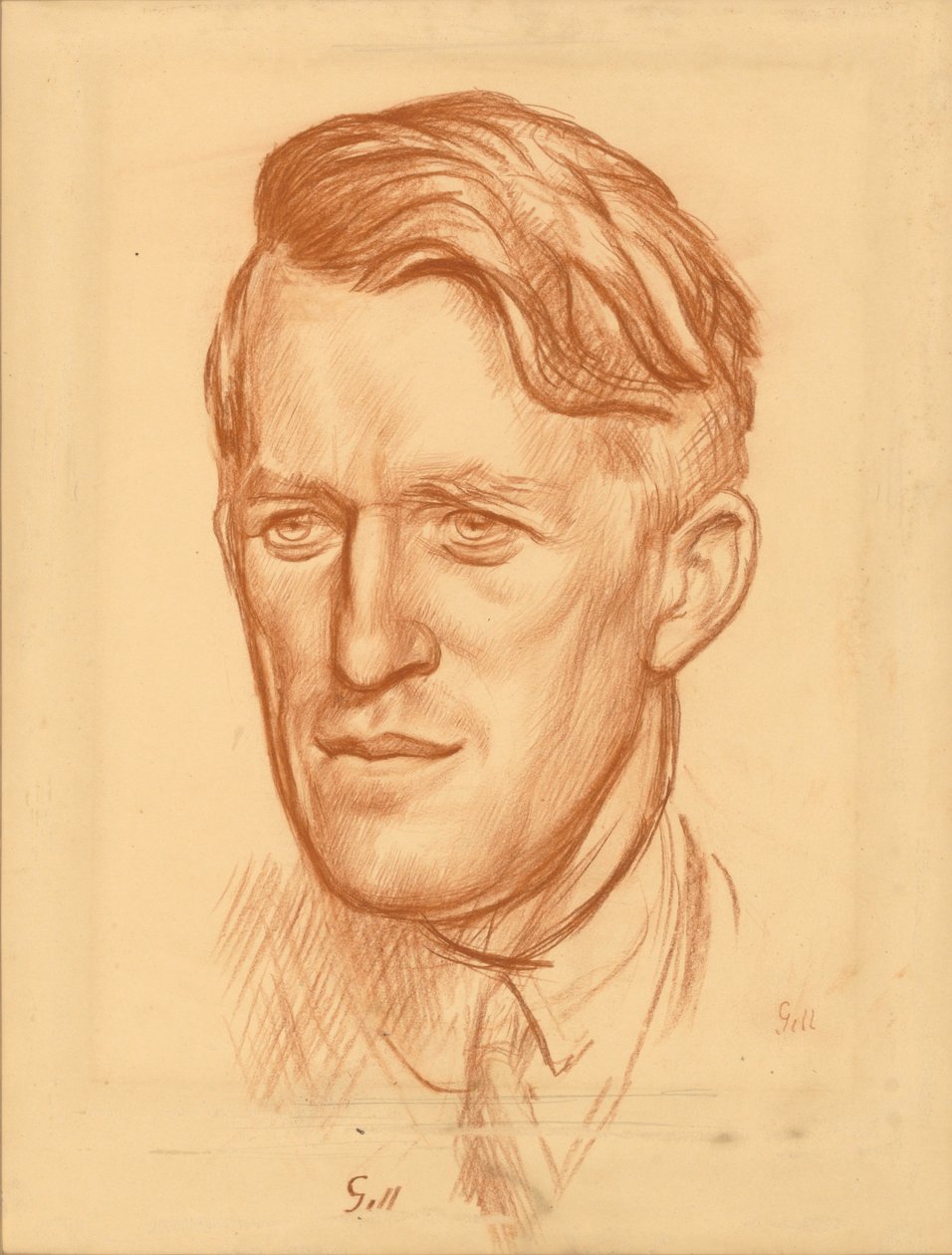 T. E. Lawrence (piros kréta papíron) alkotó: Colin Unwin Gill