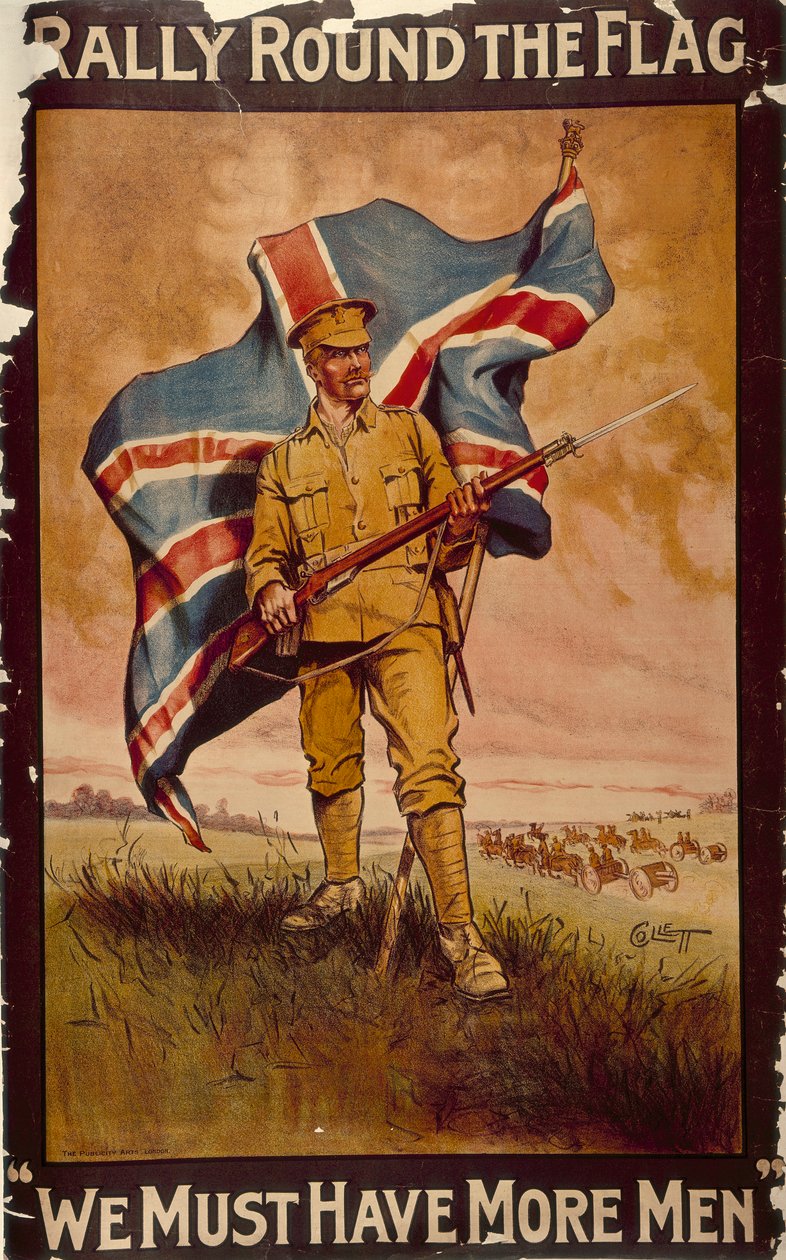 „Rally Round the Flag”, c1914-c1918 alkotó: Collett