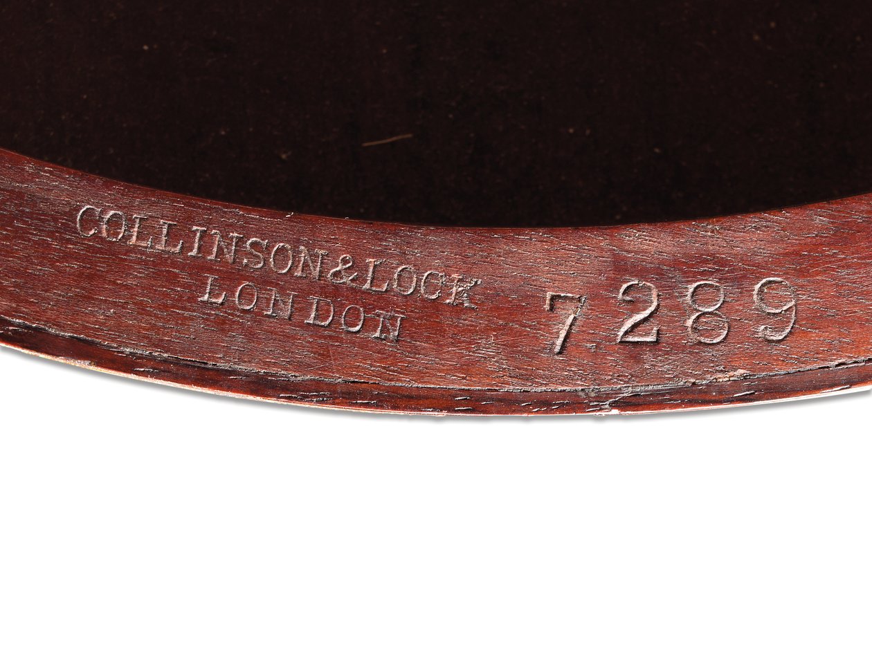Viktoriánus berakásos alkalmi asztal, részlet, 1880 körül (rózsafa és elefántcsont) alkotó: Collinson and Lock