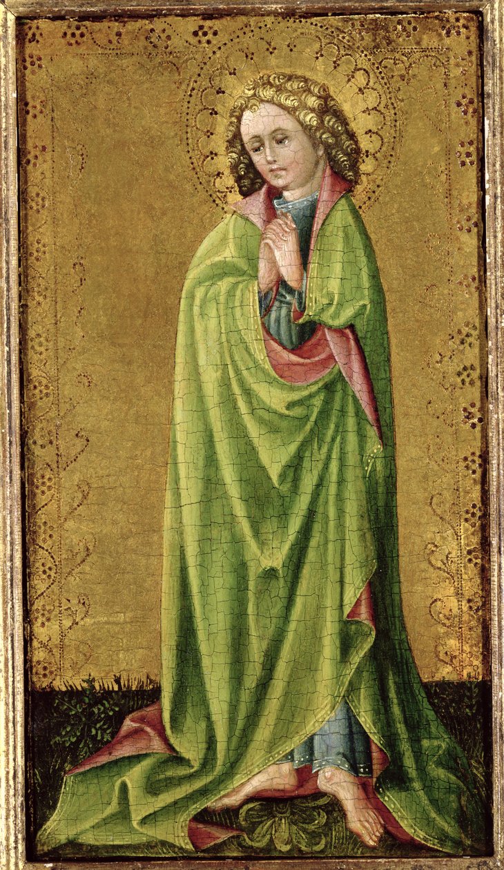 Szent János evangélista, 1415 körül (olaj, arany csiszolt panel) alkotó: Cologne School