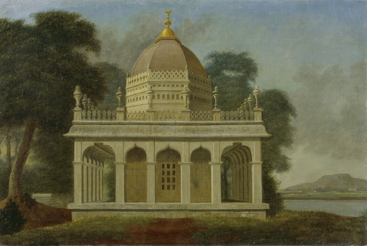 Mauzóleum Outatoriban Trichinopoly közelében, 1788 körül alkotó: Colonel Francis Swain Ward